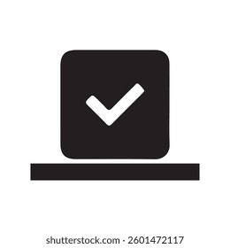 Tick check mark icon. Checkmark icon symbol. Vector illustration eps 10