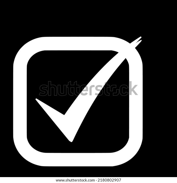 Tick Checkbox Okay Check Checked Vector: เวกเตอร์สต็อก (ปลอดค่า ...