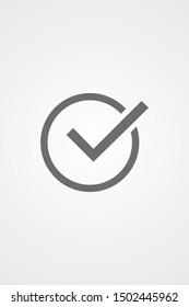 Tick checkmark approval check mark doodle Icon .Tick checkmark Vector Icon . Tick checkmark Check list button icon. Tick checkmark mark in round sign Icon .