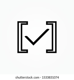 Tick checkmark approval check mark doodle Icon .Tick checkmark Vector Icon . Tick checkmark Check list button icon. Tick checkmark mark in round sign Icon .