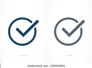 Tick Checkmark Approval Check Mark Doodle Icon .Tick Checkmark Vector Icon . Tick Checkmark Check List Button Icon. Tick Checkmark Mark In Round Sign Icon .