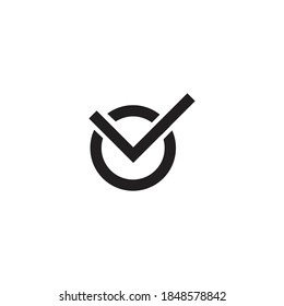 Diseño de símbolos vectores con logotipo de círculo de marcado