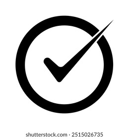 tick concept line icon. Simple element illustration. tick concept outline symbol design.