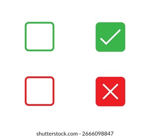 botões de marcação e de caixa de seleção cruzada