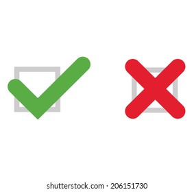 Tick and Cross Icons