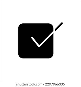 tick in flat design style