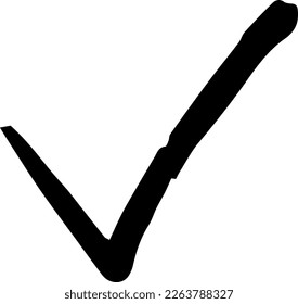 Icono de marca de verificación del icono・símbolo grunge