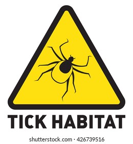 tick habitat sign