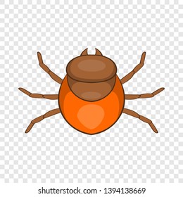 Tick icon. Cartoon illustration of tick vector icon for web