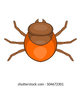 Tick icon. Cartoon illustration of tick vector icon for web