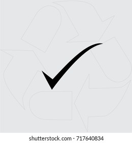 Tick icon, check vector illustration