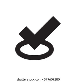 tick icon illustration isolated vector sign symbol