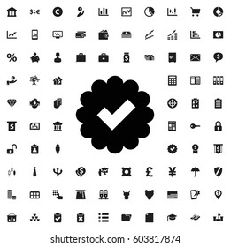 Tick icon illustration isolated vector sign symbol . finance icons vector set.