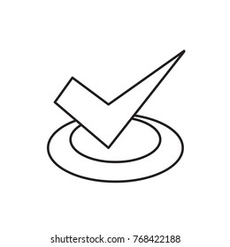 tick icon illustration isolated vector sign symbol