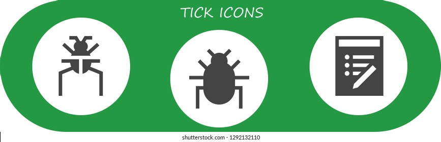  tick icon set. 3 filled tick icons. Simple modern icons about  - Parasite, List