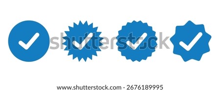 Tick Icon Set, Thick Checkmark, Right Mark, Approval, Success, Verification, Completed Task Symbol, Ok Sign, Strong UI Icons, Flat Bold Vector Design Pack