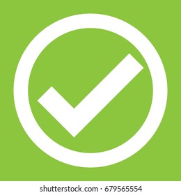 Tick icon vector