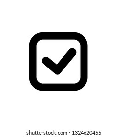 
Tick icon vector, checkmark  illustration symbol isolated on white background.
