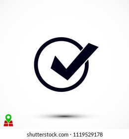 Tick Icon Vector, Vector EPS 10 illustration style