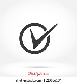 Tick Icon Vector, Vector EPS 10 illustration style