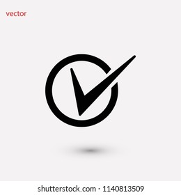 Tick Icon Vector, Vector EPS 10 illustration style