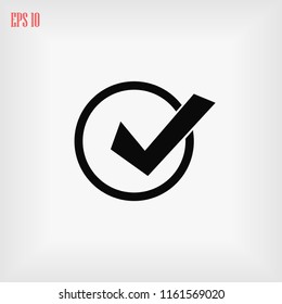 Tick Icon Vector, Vector EPS 10 illustration style
