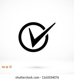 Tick Icon Vector, Vector EPS 10 illustration style