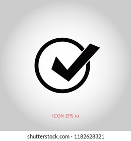 Tick Icon Vector, Vector EPS 10 illustration style