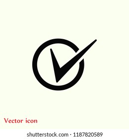 Tick Icon Vector, Vector EPS 10 illustration style