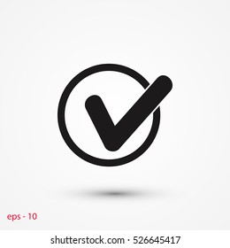 Tick Icon Vector, EPS 10 illustration style