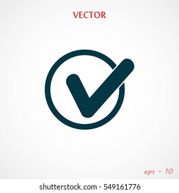 Tick Icon Vector, Vector EPS 10 illustration style