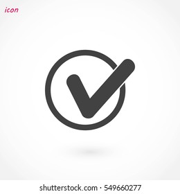Tick Icon Vector, Vector EPS 10 illustration style