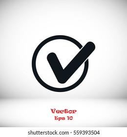 Tick Icon Vector, Vector EPS 10 illustration style