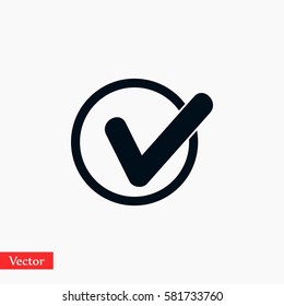 Tick Icon Vector, Vector EPS 10 illustration style