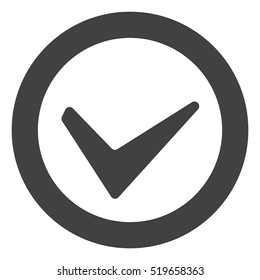 Tick Icon Vector flat design style