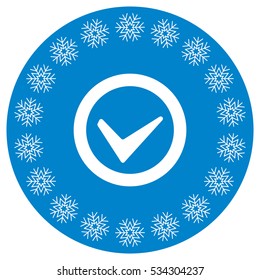 Tick Icon Vector flat design style
