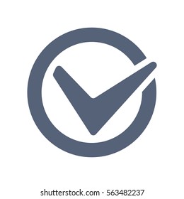 Tick Icon Vector flat design style