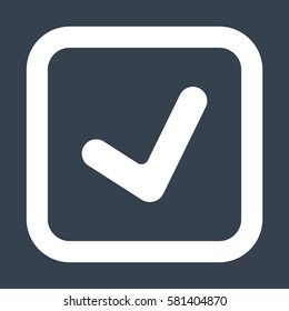 Tick Icon Vector flat design style