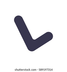 Tick Icon Vector flat design style
