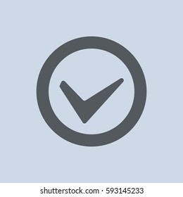 Tick Icon Vector flat design style