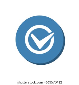 Tick Icon Vector flat design style