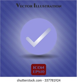 Tick icon vector illustration