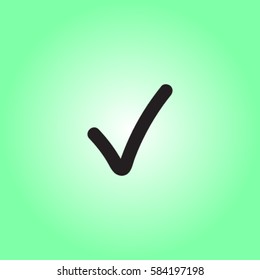Tick icon. vector illustration