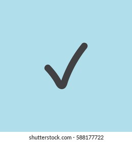Tick icon. vector illustration