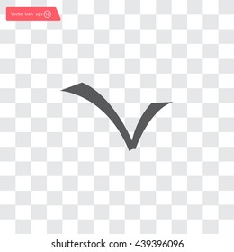 Tick icon, vector illustration. Flat design style