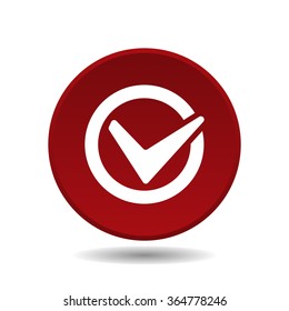 Tick icon icon, vector illustration. Modern design. Flat design style