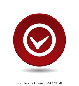 Tick icon icon, vector illustration. Modern design. Flat design style