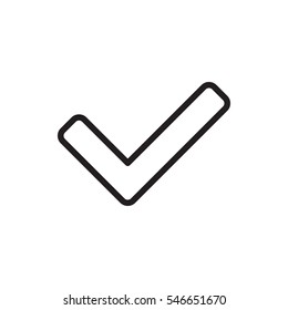 tick icon vector illustration sign symbol