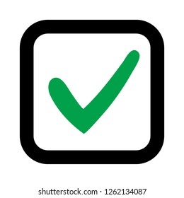 Tick Icon Vector Symbol Checkmark Isolated Stock Vector Royalty Free Shutterstock