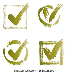 Tick icon vector symbol, checkmark isolated on background. checked icon or correct choice sign, check mark or checkbox pictogram. Vector checklist marks icon set.